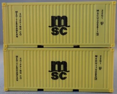 Set of 2 20' Containers "MSC"<br /><a href='images/pictures/PSK_Modelbouw/6924.jpg' target='_blank'>Full size image</a>